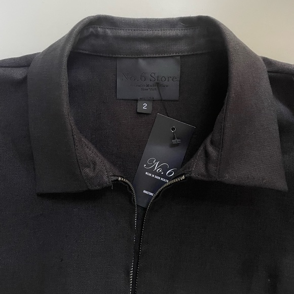 No. 6 Eldin Linen Jumpsuit in Black Size 2 (Medium) BRAND NEW with tags - Picture 6 of 8